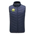 thumbnail image 4 of REORIAFEE Heat Vest Women and Men Unisex with 9 Heating Zones Electric Heated Coat without Power Bank USB Rechargeable Washable Heat Jacket Skiing Hiking Vest Blue XXXXXXL, 4 of 6
