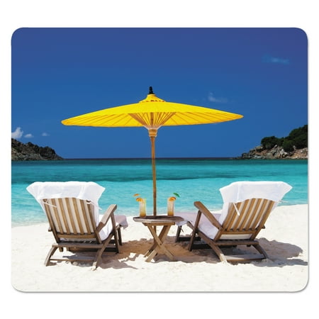UPC: 0043859715169 | Recycled Mouse Pads Caribbean Beach Design 9 x 1/16
