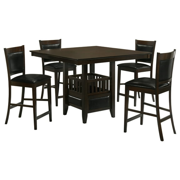 Jaden 5-piece Square Counter Height Dining Set Espresso