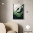 thumbnail image 5 of Green Echoes I Canvas Green Abstract Art by Art Remedy, Black Frame, 16" x 24", 5 of 7