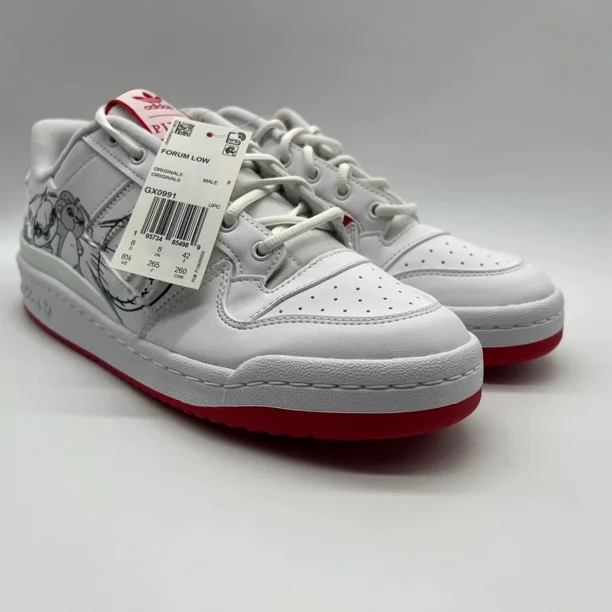 Adi-das X Disney Pixar Forum Low Men’s Size 8.5 Lotso & Friends White Red GX0991
