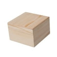 thumbnail image 1 of Wooden Storage Box Container Organizer Box for Home Organization Art Hobbies 12cmx12cmx8cm, 1 of 8