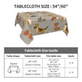 thumbnail image 7 of Wukai Cute Dog Waterproof Tablecloth for Kitchen Dining, Fits Square Tables for 2-4 Seats -60"x60", 7 of 7