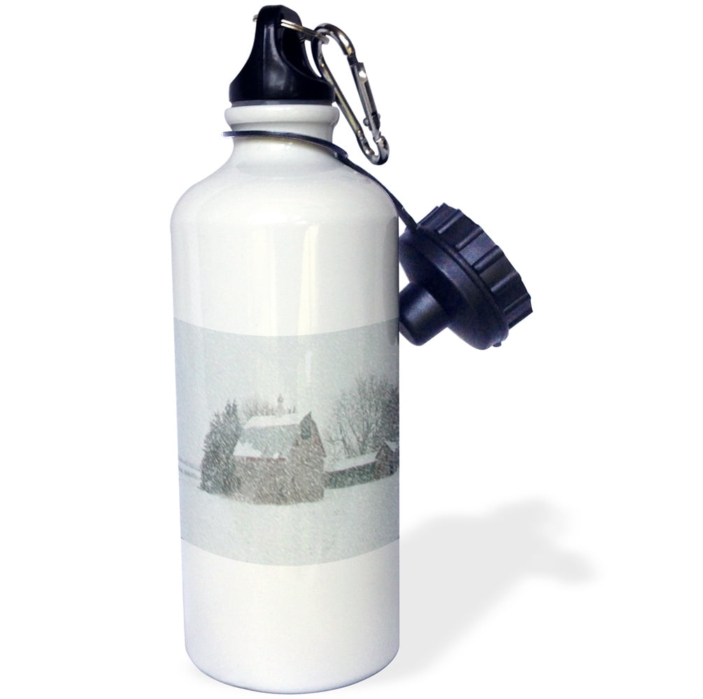 3dRose Winter Barn, Sports Water Bottle, 21oz by Supplier Generic