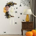 thumbnail image 2 of TIELUTT Halloween Flower Moon Wreaths for Front Door Handmade Cre Scent Christmas Mesh Ribbon for Wreaths Christmas for Cabinets Light up Christmas Wreaths for Front Door Christmas Wreath Container W, 2 of 4