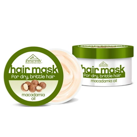 Intensive Nourishing Hair Mask - Excelsior Macadamia Oil Hair Mask, For Dry & Brittle Hair, Provides Intensive Nourishing & Protective Care, Repairs Stimulates & Regenerates Dry Brittle Hair 6 oz. (3-PACK)