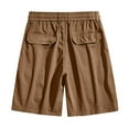 thumbnail image 4 of Cethrio Men's Fashion Cargo Shorts- on Clearance Casual with Pockets Plus Size Coffee Summer Beach Shorts Size L, 4 of 4
