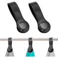 thumbnail image 1 of shiyou-2Pcs Leather Towel Clips Magnetic Bath Towel Clips Kitchen Towel Clips Hand Towel Clips for Towel Rods and Racks, Kitchen and Bathroom Accessory (Black, 2 Pack), 1 of 4