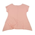 thumbnail image 2 of A-Line Womens Swing Basic T-Shirt, Pink, Petite, PXS, 2 of 2
