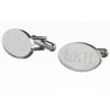 Personalized Stainless Steel Engraved Oval Cuff Links