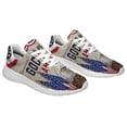 thumbnail image 6 of God Bless America Shoes Patriotic Eagle Independence Day Print Sneakers Lightweight Comfortable Running Shoes for Men Women White Size 10, 6 of 7