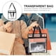 thumbnail image 2 of Bolso de playa ligero y transparente de PVC con cremallera para compras, 2 of 8
