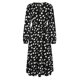 thumbnail image 5 of Vestido hasta el tobillo de otoño con estampado de vendaje de manga larga con cuello en V a la moda para mujer Fridja  NMB5194, 5 of 7