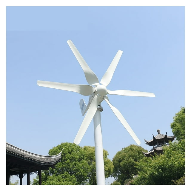 800w Wind Turbine Generator Horizontal Windmill 6 Blades Wind Turbine Generator 12v 24v With Controller ,Easy to Install