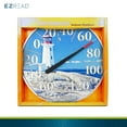 thumbnail image 2 of Hanging Dial Thermometer 840-1215 Weather Thermometers for Indoor and Outdoor Use, Large 12.5 Inch Diameter, Easy to Read Numbers, Lighthouse, 2 of 9