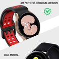 thumbnail image 4 of No Gaps Silicone Band for Samsung Galaxy Watch 4 Classic 46mm 42mm/Watch 4 40mm 44mm, Smartwatch Belt Sport Silicone Bands with Double Buckle Design Bracelet Galaxy Watch 4 Strap, 4 of 8