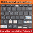 thumbnail image 4 of Replacement for ASUS ZenBook Pro Duo UX581 UX582 Zenbook UX434FAC UX434 UX434F UX433FN keyboard keycap hinge " 2 Hinge, 4 of 5