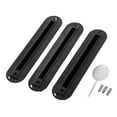 thumbnail image 1 of Almencla 3 Sets Tri Box Surfing Surfboard Fin Plug Set with Screw Black, 1 of 8
