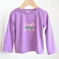 thumbnail image 4 of ATOGUTA Kid Long Sleeve Shirts Girl Soft Basic T-Shirts Top Kids Crewneck Fall Layering Tees Purple, Size 2T-12, 4 of 4