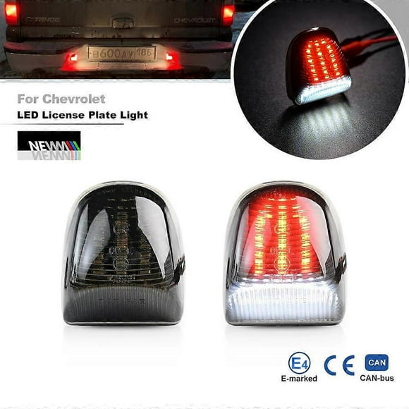 2PCs LED Number License Plate Light Lamp Assembly For Chevrolet Avalanche Tahoe For GMC Sierra Yukon Car License Plate Light 12V