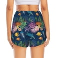 thumbnail image 4 of Fotbe Undersea Animals Womens High Waist Running Shorts Athletic Workout Quick Dry Shorts for Women with Pockets Gym Yoga Summer Shorts-Small, 4 of 9