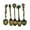 Bronze, variant on Retro Elegances Alloy Crafted 5Pcs Multifunctional Spoons Kitchen Utensils Collection Antique Relief Kitchen Accessorie