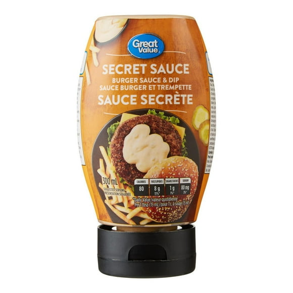 Sauce secrète pour burger et trempette Great Value 300 mL