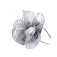 thumbnail image 3 of Accessoire de Tête pour Femmes pour Cocktail et Thé, Chapeau Fascinateur, Plume Florale, Pince à Cheveux en Maille, 3 of 8
