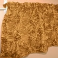 thumbnail image 2 of Rosette Floral Pop Up Flower Window Valance 54 Inch Wide Gold, 2 of 2