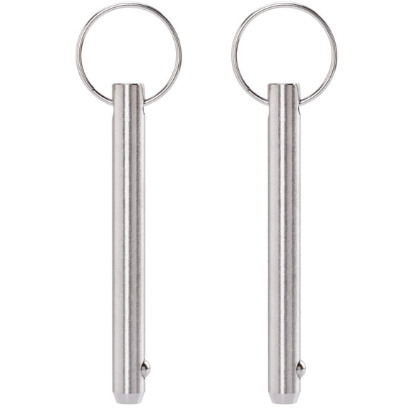2 Pack Goupilles à Dégagement Rapide, Diamètre de Fixation 5/16 Pouce(8mm) Longueur Utilisable : 2.42 Pouces(61.5mm), Goupille Supérieure Bimini, Matériel Marin en Acier Inoxydable 316 pour Équipement/construction Navale