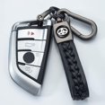 thumbnail image 2 of Leather Car Logo Keychain Suit for Toyota Hatchback, Avalon, Camry, Prius,Avalon Corolla RAV4 Highlander Key Chain Keyring Family Present for Man and Woman, Toyota, 2 of 5