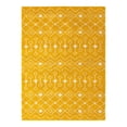 thumbnail image 5 of Unique Loom Moroccan Trellis Shag Collection Area Rug - Meknes (9' x 12' Rectangle Yellow/Ivory), 5 of 6