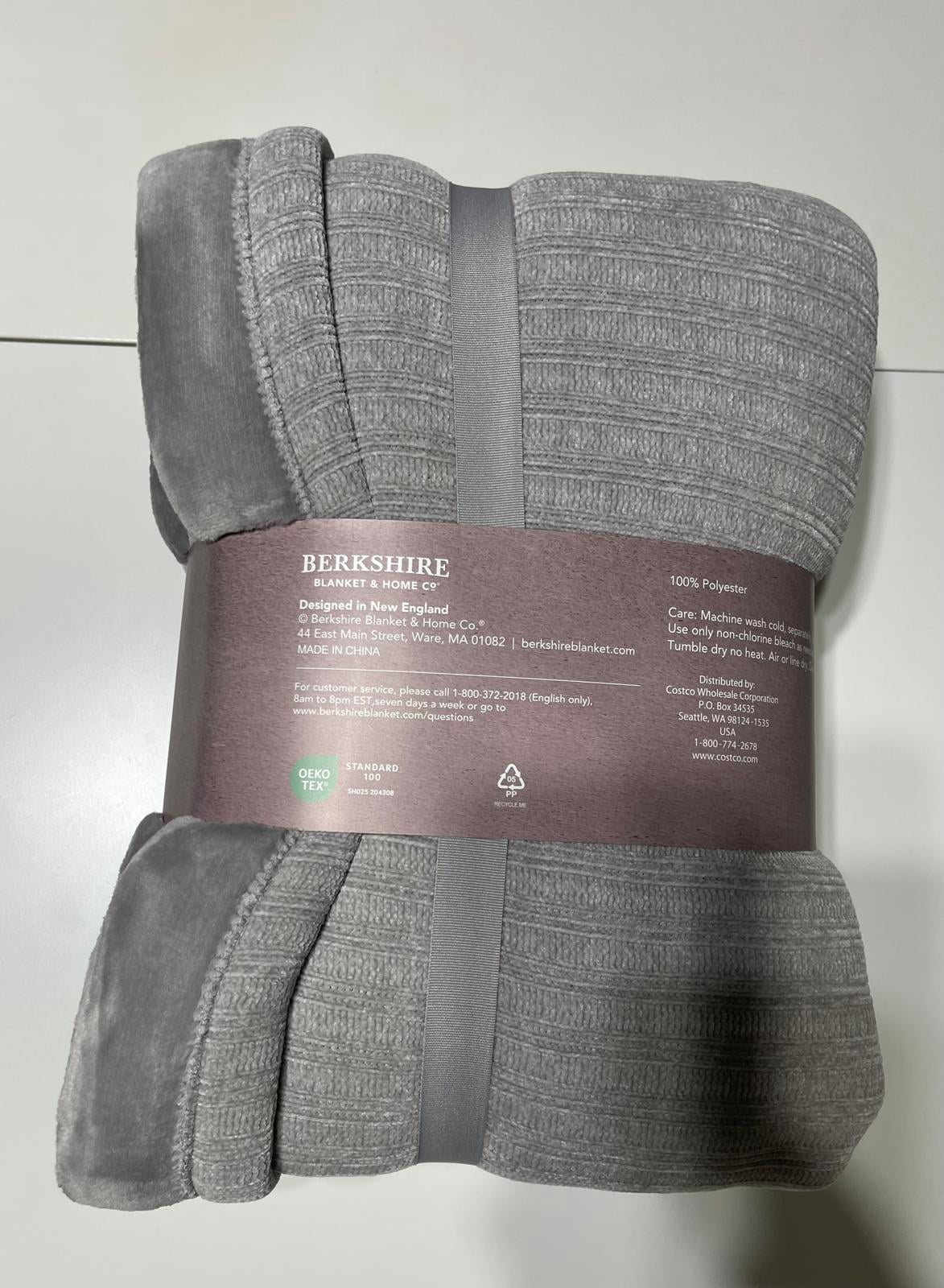 Berkshire Chenille Knit Throw 60" x 70" Brown