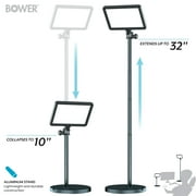 Bower 8 Creator LED RGB Light Kit 2-Pack w/ 32 Extendable Aluminum Stands , Perfect for Content Creation