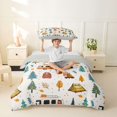 thumbnail image 2 of Erosebridal Kids Happy Camping Twin Bedding, Rustic Adventure Theme Duvet Cover Set, 2-Piece, No Comforter, 2 of 5