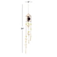 thumbnail image 3 of DecMode 35" Gold Metal Indoor Outdoor Rooster Windchime with Glass Beads and Bells, 3 of 9