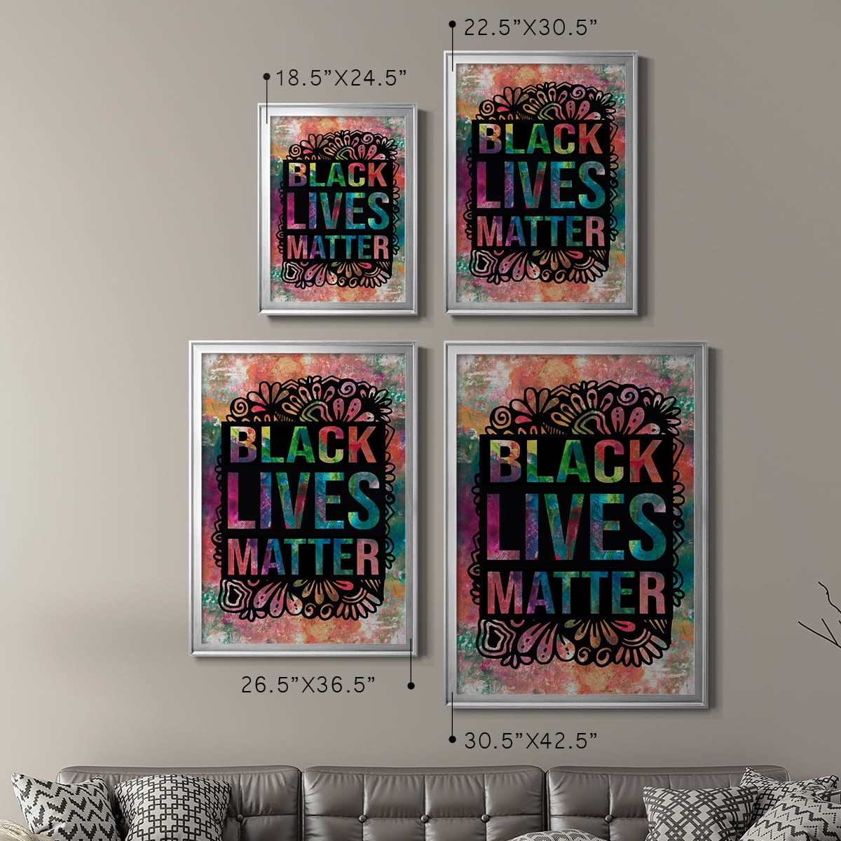 Graffiti Black Lives Matter Premium Classic Framed Print - Ready to Hang