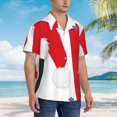 thumbnail image 2 of Cauagu HOHOHO Christmas Print Hawaiian Shirt for Men,Casual Short Sleeve Button Down Shirts Summer Beach Men's Regular-Fit Short-Sleeve Print Shirt -Large, 2 of 6