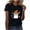 ❉062-Black, variant on Junur Halloween Shirts for Women Novelty Pumpkin Graphic Print Thanksgiving Fall Tee Crew Neck Tops S-XXL