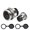 Silver, variant on RJ45 Panel Mount Connector Cat6 Ethernet Pass Through Cable Coupler Female to Female Extension Adapter Waterproof