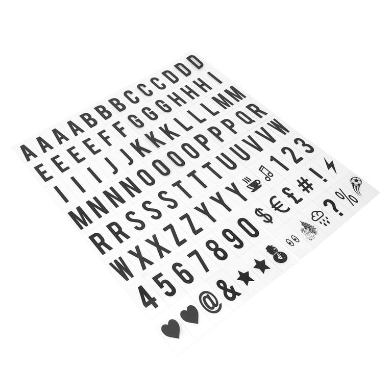 104pcs Cinematic Lightbox Replacement Letters & Numbers Signs