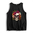 thumbnail image 4 of Tnhcen Women's Summer 2025 Trendy Print Sleeveless Blouses - Loose Fit Casual Tops S-2XL Stretchy Polyester Spandex Breathable Summer Tops, 4 of 5