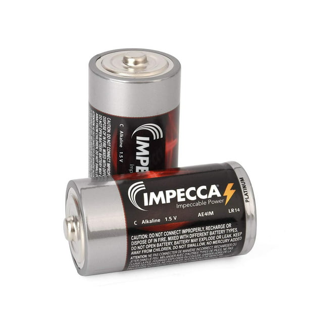 Impecca C Batteries 12 Pack High Performance C Cell