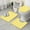 Yellow And White, variant on Yellow and White Checkered Pattern Bathroom Rugs Sets 3 Piece,Toilet Cover Set,Absorbent Non Slip Bathroom Mats Sets with U-Shaped Contour Rug Toilet Rug Set