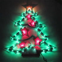 J Hofert 18 In. Pre-Lit Christmas Tree Plaque with 43 Lights 1548-T