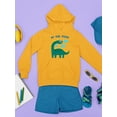 thumbnail image 3 of Cool Dinosaur Friend Hoodie Juniors -Image by Shutterstock,  Large, 3 of 4