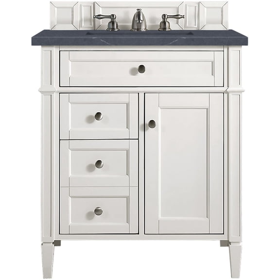 James Martin Vanities 655-V30-BW-3CSP Brittany 30" Free Standing Single Basin Poplar Wood