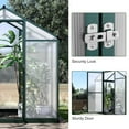 thumbnail image 4 of Aoile Green Houses for Outside, 10' x 6.25' Heavy Duty Walk in Greenhouses with Rooftop Vent & Lockable Door for Patio, Backyard, Garden, 4 of 7