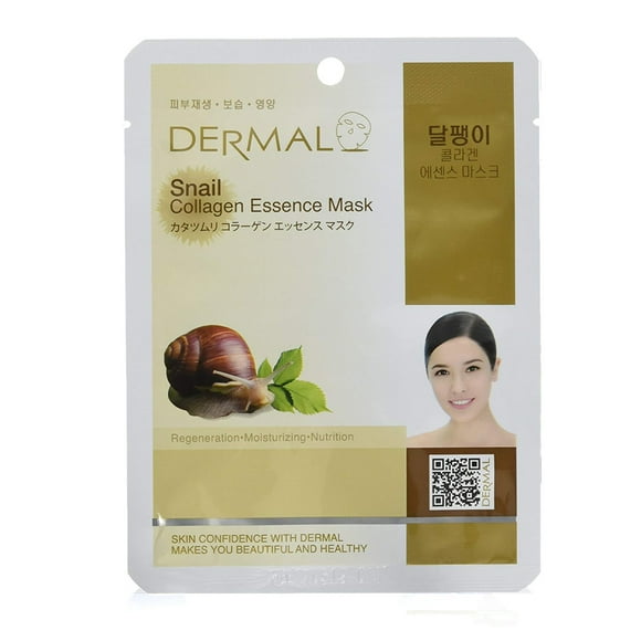 Dermal Essence de Collagène d'Escargot Masque pour le Visage 23g, 1 Unité