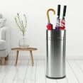 thumbnail image 2 of Stainless Steel Umbrella Storage Organizer Bucket Stand Holder Indoor Entryway, 2 of 8